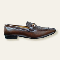 CLASSIQ BROWN LOAFERS FOR MEN - Brown, 8