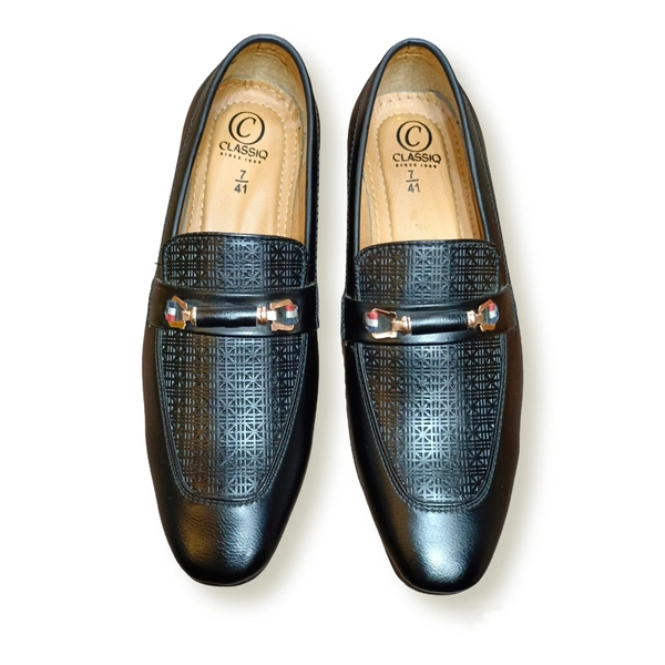 CLASSIQ BLACK MEN'S LOAFERS - Black, 8