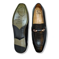 CLASSIQ BLACK MEN'S LOAFERS - Black, 8