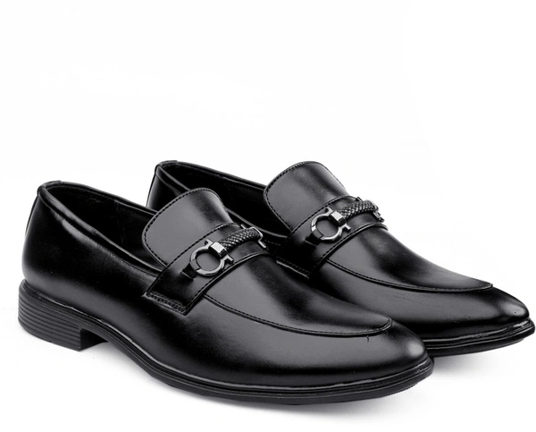 CLASSIQ BLACK PREMIUM LOAFERS - Black, 6