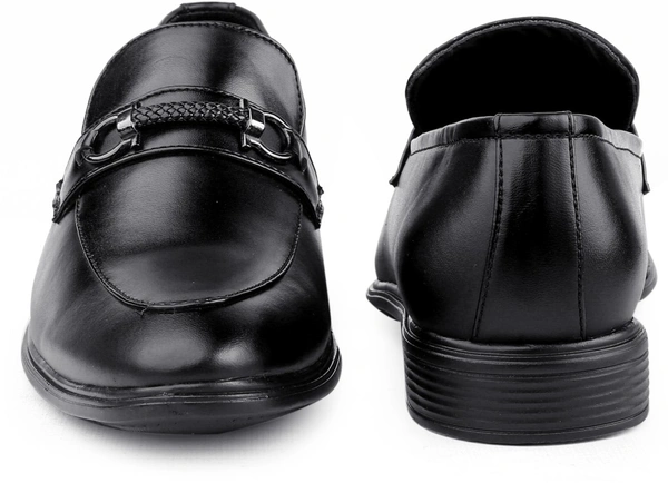CLASSIQ BLACK PREMIUM LOAFERS - Black, 7