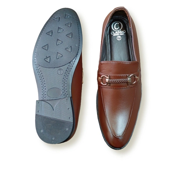 CLASSIQ BROWN PREMIUM LOAFERS - Brown, 7