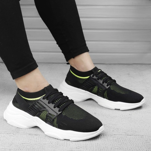 CLASSIQ COMFORT SPORTS SHOES - Black, 9