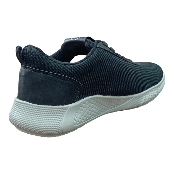 CLASSIQ BLACK SPORTS SHOES - Black, 8