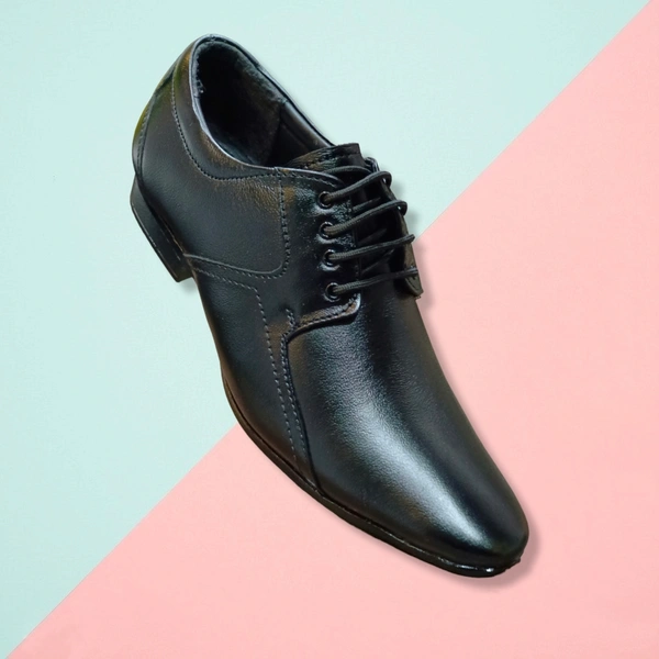 CLASSIQ LEATHER FORMAL SHOES - Black, 10