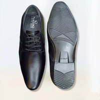 CLASSIQ LEATHER FORMAL SHOES - Black, 10