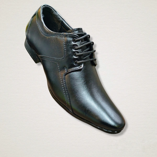 CLASSIQ LEATHER FORMAL SHOES - Black, 10