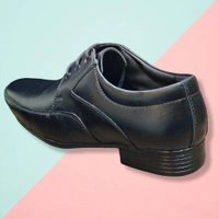 CLASSIQ LEATHER FORMAL SHOES - Black, 6