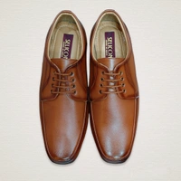 SELICON MEN'S TAN DERBY - Tan, 8