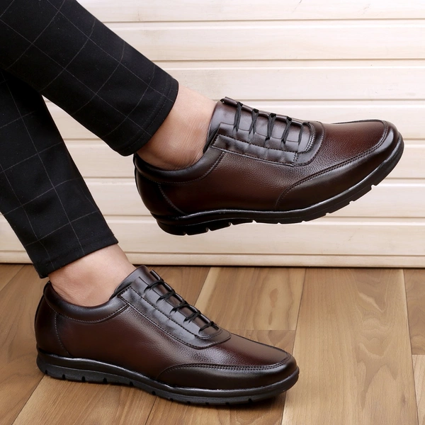 CLASSIQ FORMAL BROWN LACEUP - Brown, 6