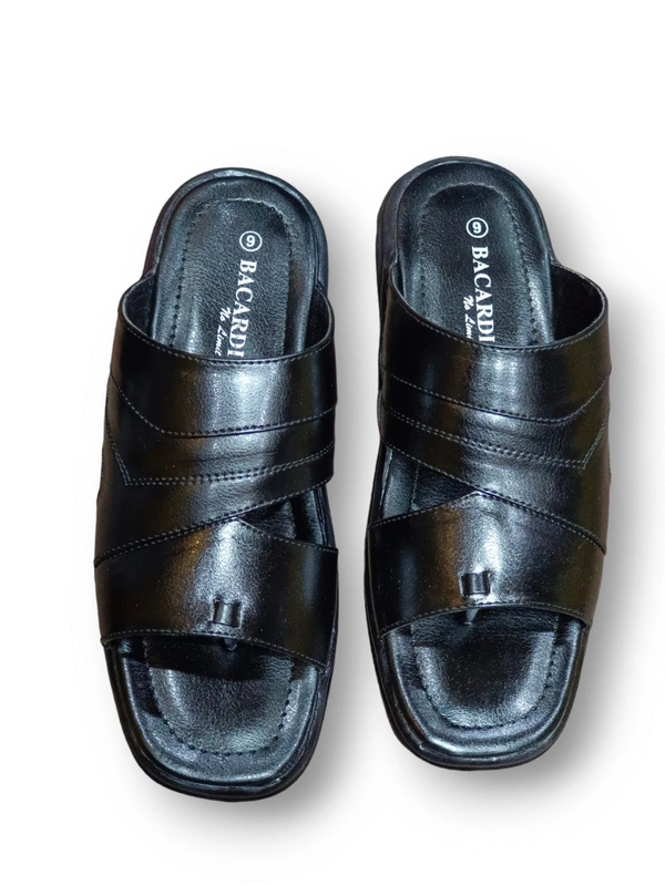 Bacardi Black Men's Comfort Slippers - Black, 9