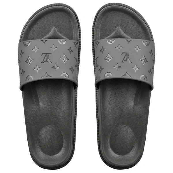Star Grey Lightweight Slippers - Gray, 7
