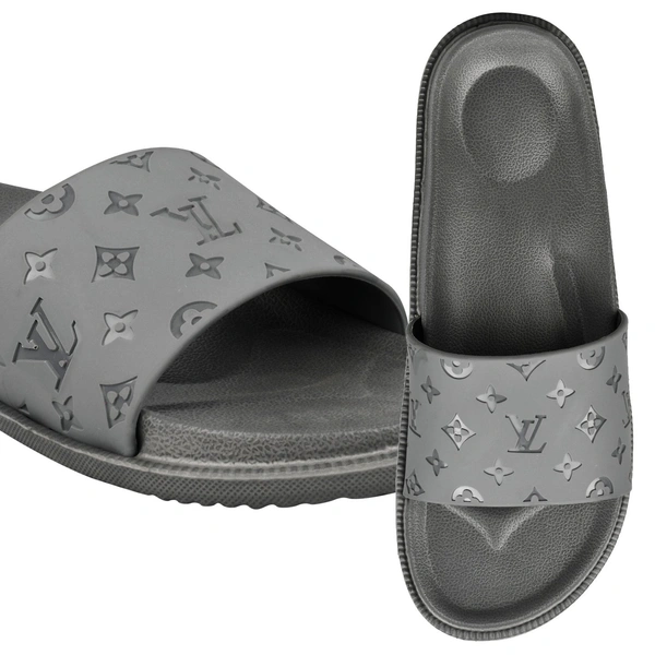 Star Grey Lightweight Slippers - Gray, 7