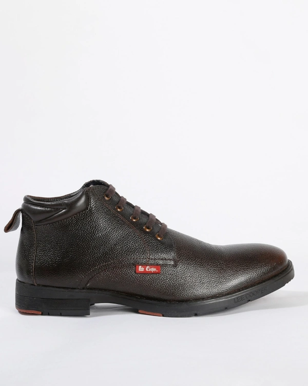 PURE LEATHER BOOTS - Brown, 41