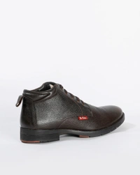 PURE LEATHER BOOTS - Brown, 41