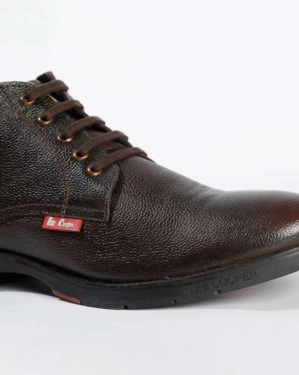 PURE LEATHER BOOTS - Brown, 41