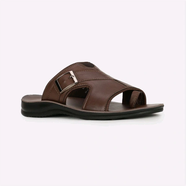 Bata Light Brown Slippers - Brown, 42 (8)