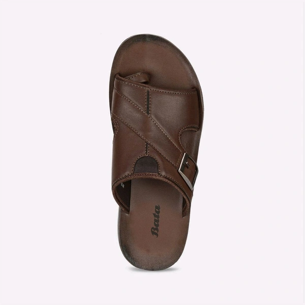 Bata Light Brown Slippers - Brown, 42 (8)