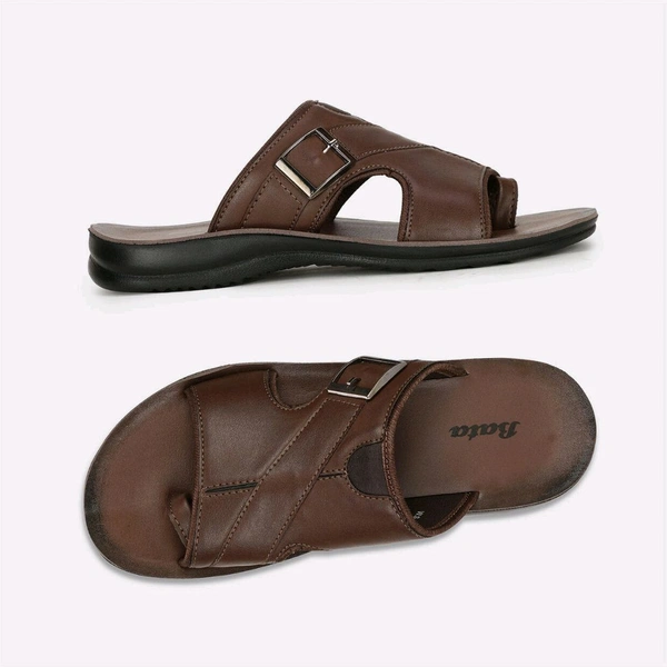 Bata Light Brown Slippers - Brown, 42 (8)