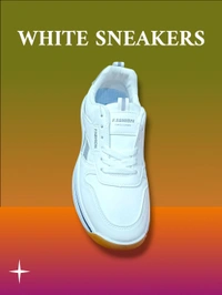 WHITE PREMIUM IMPORTED SNEAKERS  - 40, White