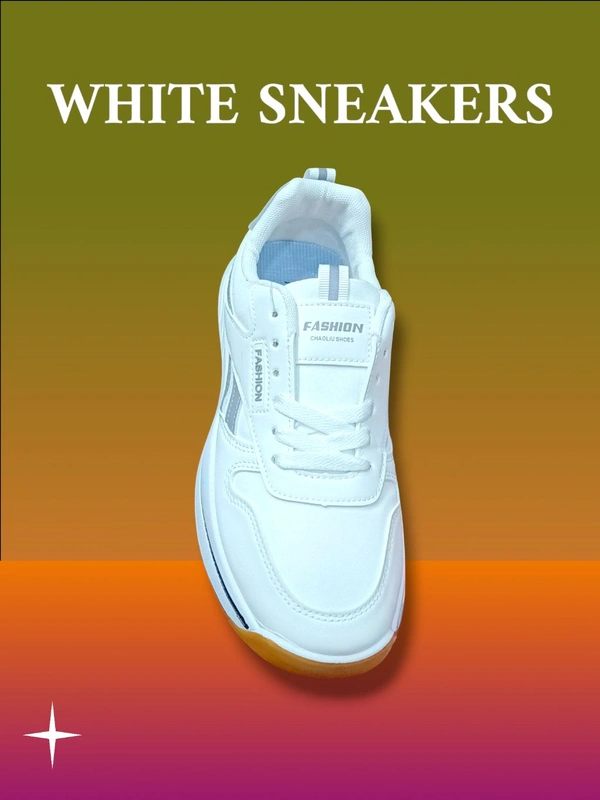 WHITE PREMIUM IMPORTED SNEAKERS  - 40, White