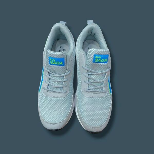 SUN SAGA LIGHT GREY RUNNING SHOES - 6, Grey