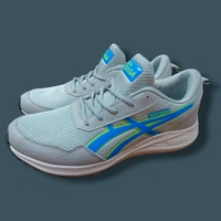 SUN SAGA LIGHT GREY RUNNING SHOES - 6, Grey