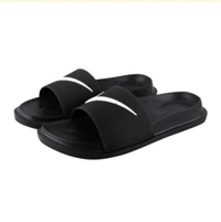 Premium Black Slippers - Black, 10