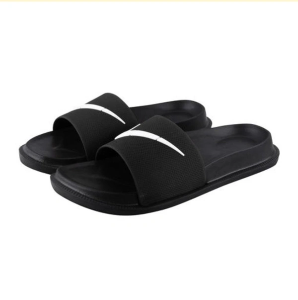 Premium Black Slippers - Black, 10