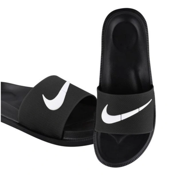 Premium Black Slippers - Black, 10