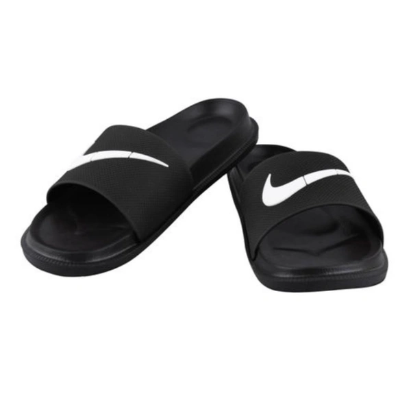 Premium Black Slippers - Black, 10
