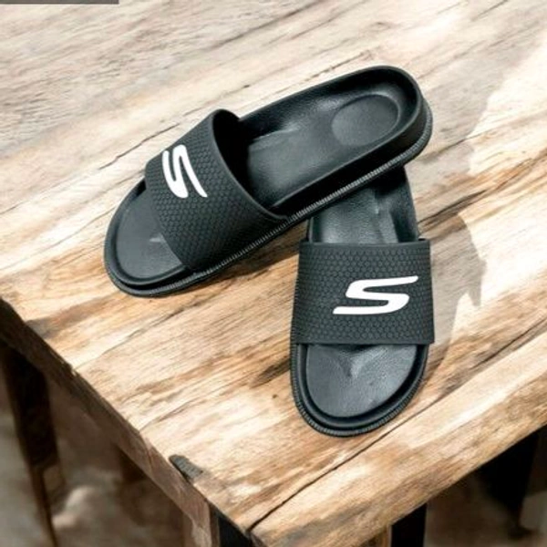 Trendy Lightweight Slippers - 7, Black