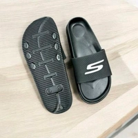 Trendy Lightweight Slippers - 7, Black