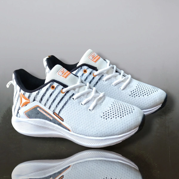 White Sports Shoes - White, 9