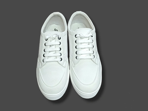 Trendy White Sneakers - White, 9