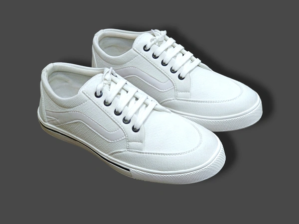 Trendy White Sneakers - White, 9