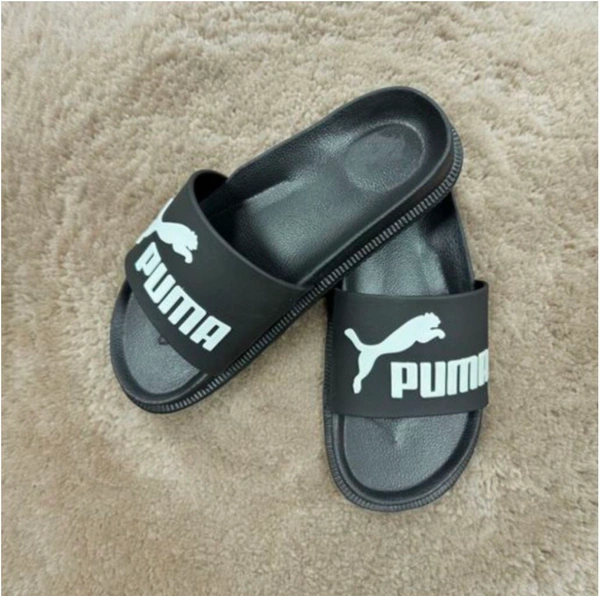 Trendy Black Slippers - Black, 8