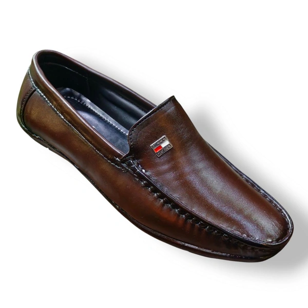 Pure Leather Loafers - 6, Brown