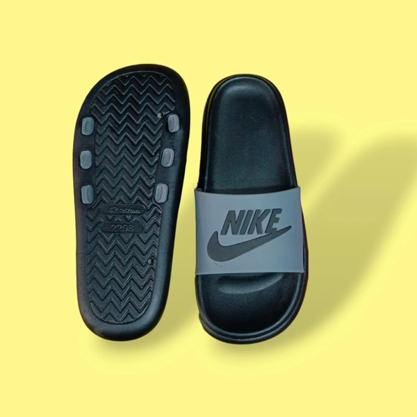 Comfort Men's Slippers - Gray, 45