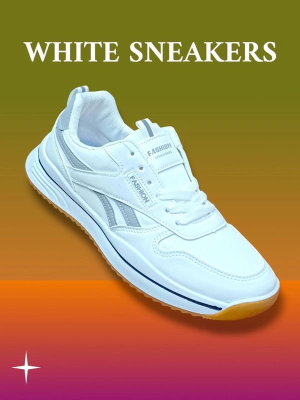 WHITE PREMIUM IMPORTED SNEAKERS  - 44, White