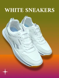 WHITE PREMIUM IMPORTED SNEAKERS  - 44, White