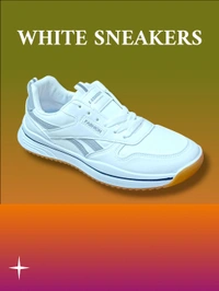 WHITE PREMIUM IMPORTED SNEAKERS  - 44, White