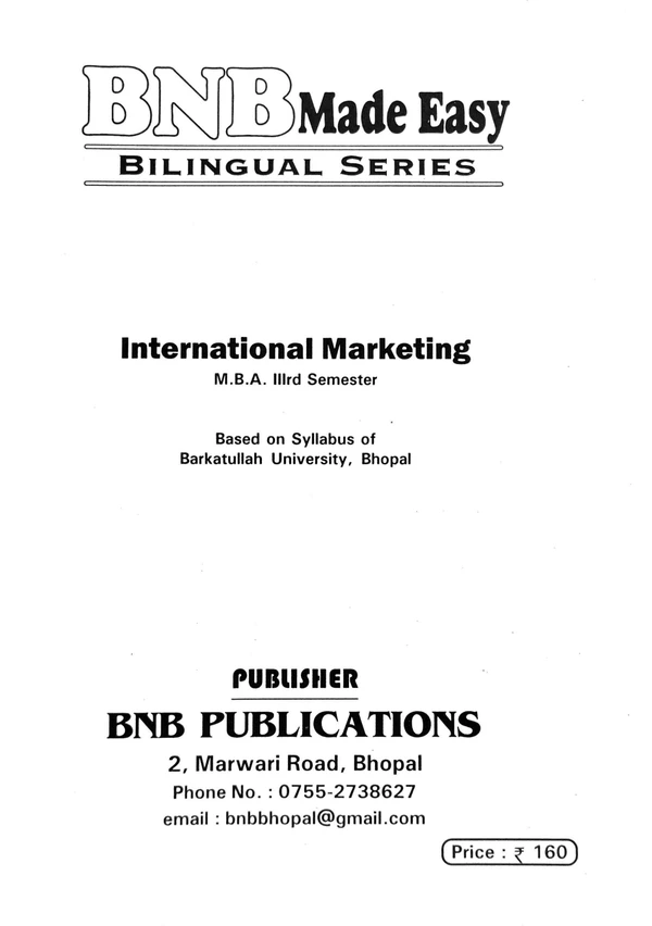 INTERNATIONAL MARKETING