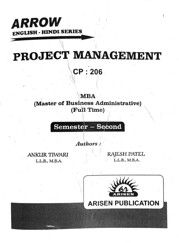 PROJECT MANAGEMENT MBA 2ND SEM (ARROW)