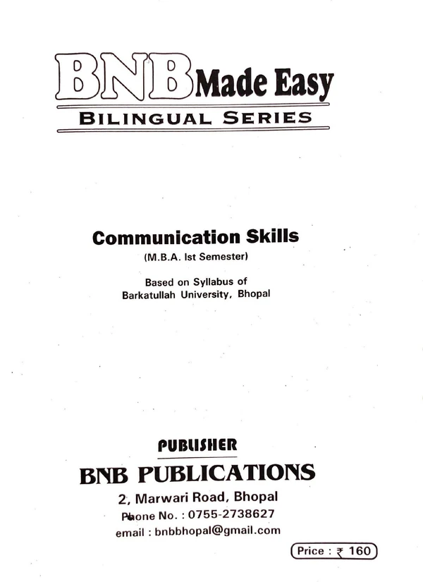 COMMUNICATION SKILLS (CS) (BNB PUBLICATION) - Red