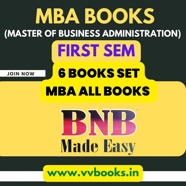 ALL 6 BOOKS SET MBA 1ST  SEM (BNB PUBLICATION)