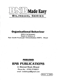 ORGANISATIONAL BEHAVIOUR-RGPV UNIVERSITY-MBA-1ST SEM