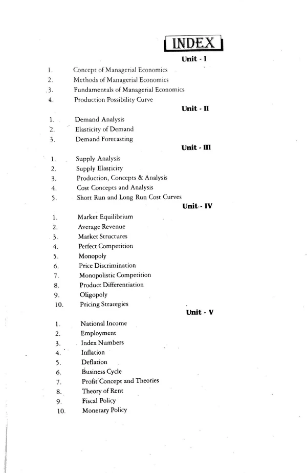 MANAGERIAL ECONOMICS-RGPV UNIVERSITY-MBA-1ST SEM