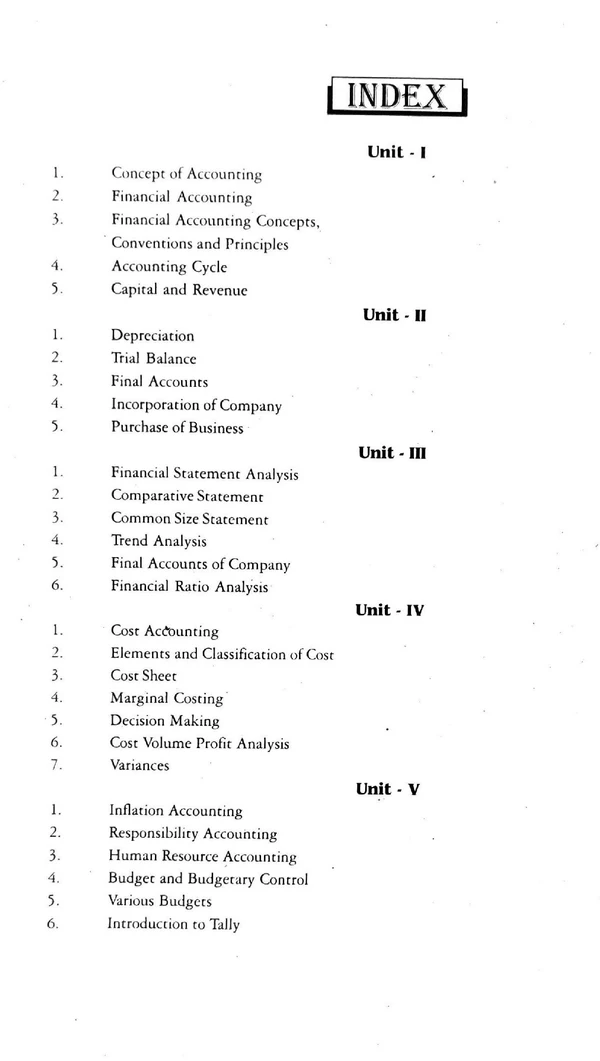 ACCOUNTING FOR MANAGERS-RGPV UNIVERSITY-MBA-1ST SEM