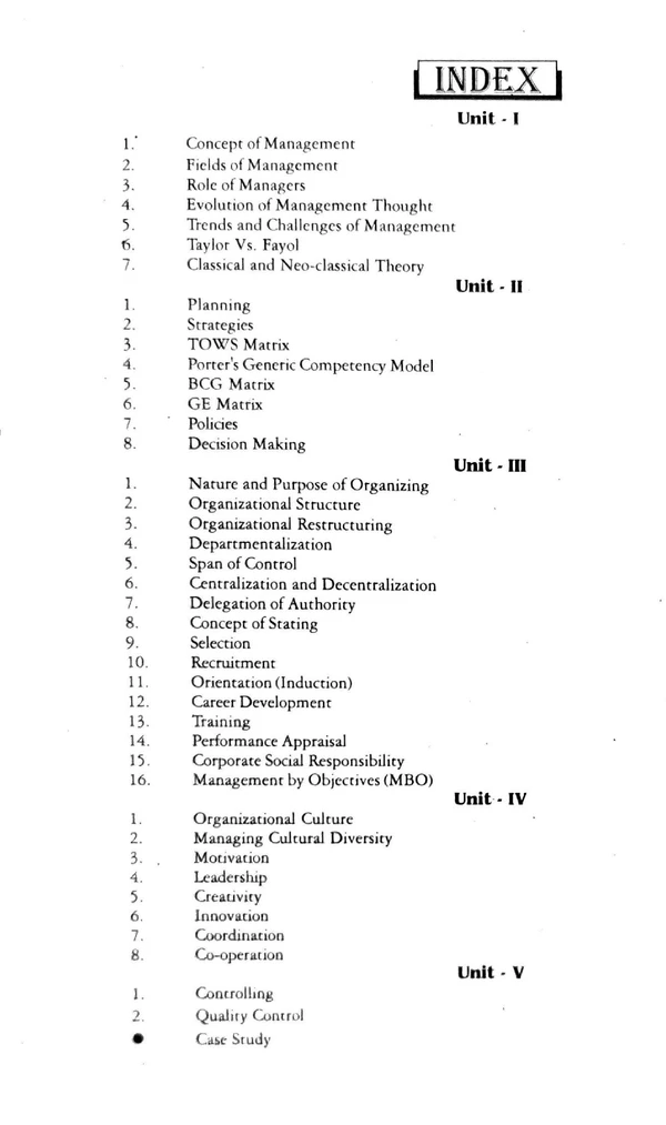 PRINCIPLES & PRACTICES OF MANAGEMENT -RGPV UNIVERSITY-MBA-1ST SEM